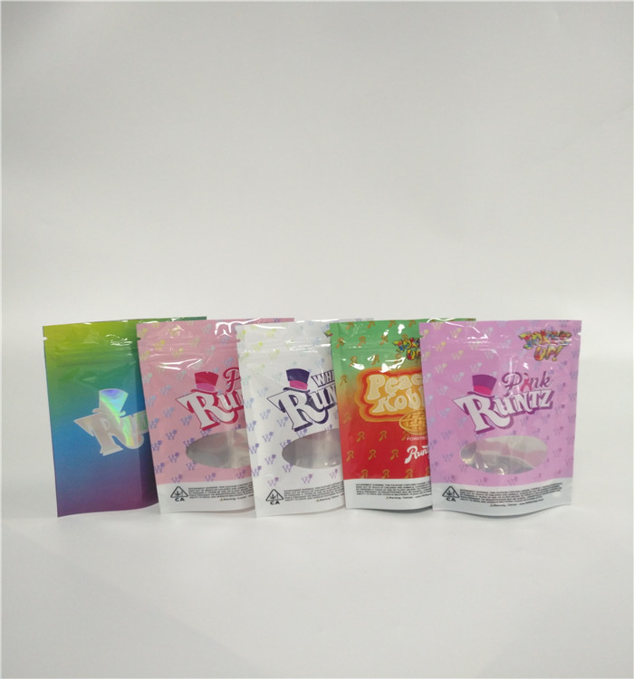 Encens de fines herbes de stockage de médecine empaquetant 1 gramme 1/8 1/4 1/2 mauvaises herbes de 1 once avec la fenêtre