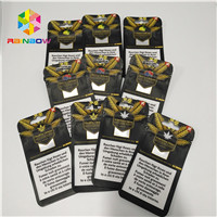 3.5g la preuve que rescellable Mylar d'odeur met en sac K se tiennent vers le haut des poches pour l'emballage d'huile de chanvre de mauvaise herbe de CBD