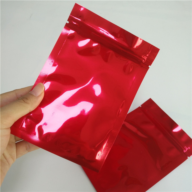 La preuve matérielle Mylar rouge brillant d'odeur de poche de serrure de fermeture éclair de catégorie comestible met en sac pour des pilules/mauvaise herbe