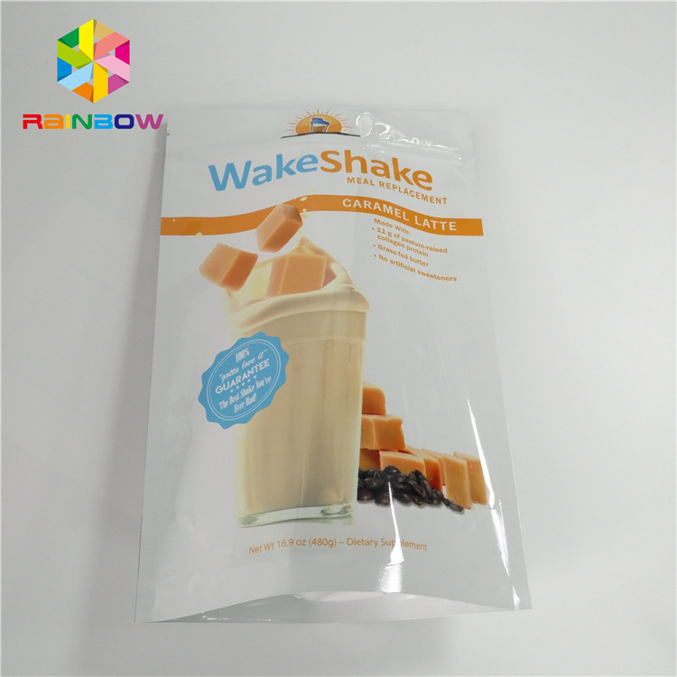 Les sachets en matière plastique de catégorie comestible empaquetant, le papier d'aluminium se tiennent met en sac les biens zip-lock