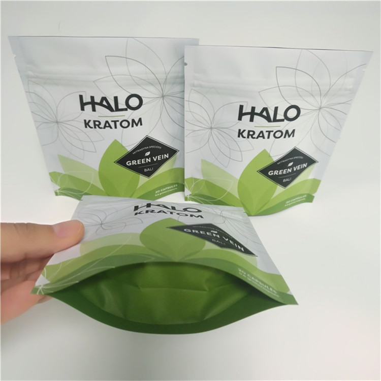 L'empaquetage zip-lock de sachets en matière plastique de catégorie comestible tiennent des sacs de Kratom pour la poudre/pilule