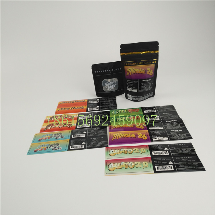 Le sac étanche à l'humidité de dessus de la tirette 3.5g, tiennent l'emballage de Mylar d'autocollant de garçon de jungle de poche