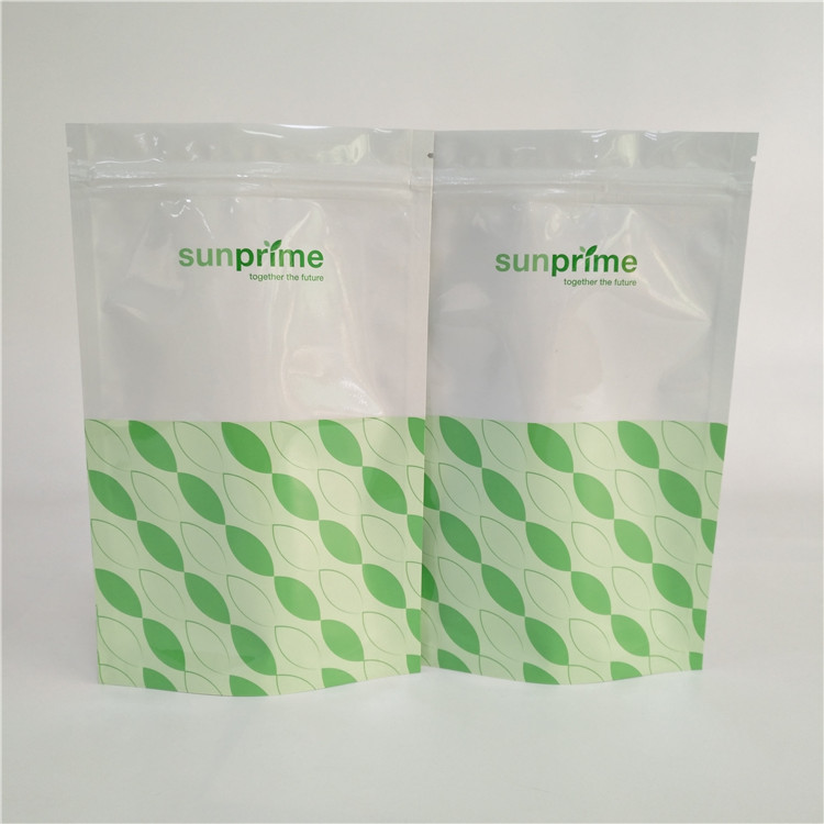 Zip-lock rescellables tiennent l'empaquetage de graines de Doypack Chia de paquet de papier d'aluminium de poches