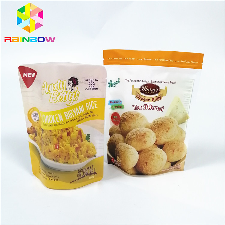 Sachets en matière plastique cuits à la vapeur par sauce empaquetant l'ébullition faisant cuire la serrure de tirette de stockage de vide