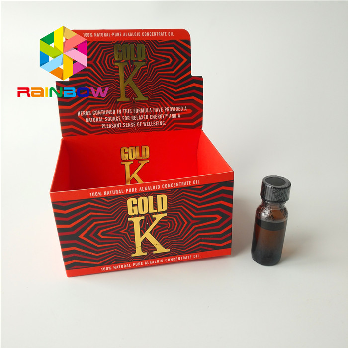 Boîte de papier de empaquetage de couleur de CMYK annonçant l'affichage liquide de plan de travail de carton d'E