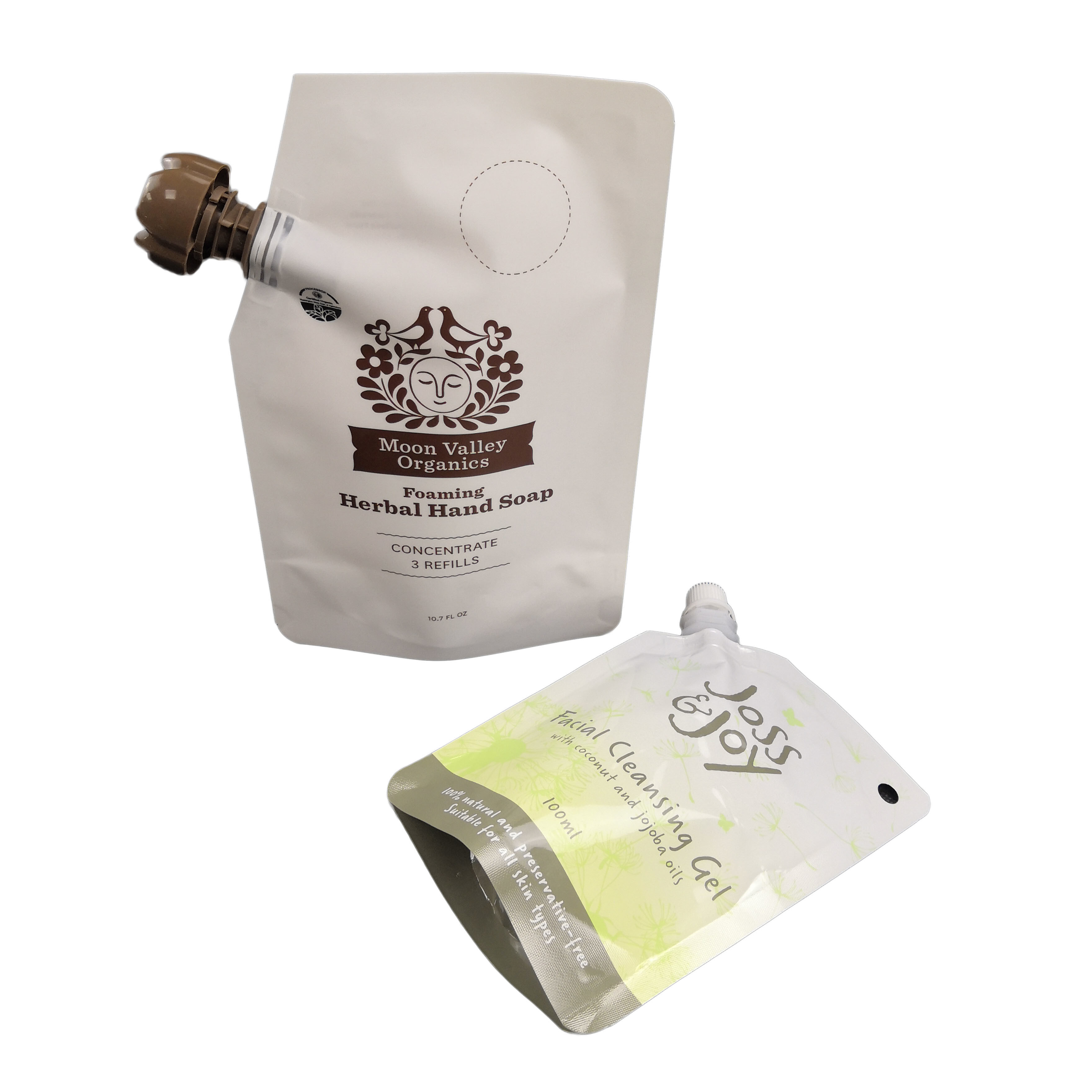 Sac facial cosmétique 10ml 50ml 100ml de bec de poche de Doypack de bec de masque pour le paquet de liquide de lotion