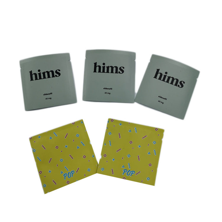 3 sachets en matière plastique de soudure à chaud latérale empaquetant le mini paquet de sac de cil de poche adapté aux besoins du client