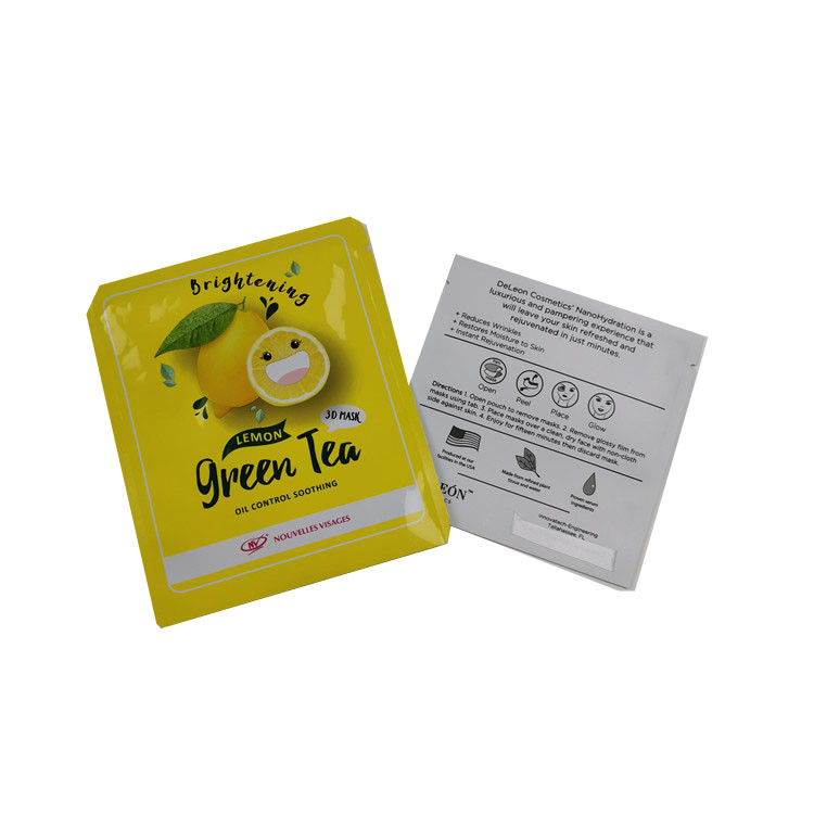 L'emballage rescellable de papier d'aluminium met en sac l'emballage cosmétique de masque protecteur de Matt/de Mylar finition brillante