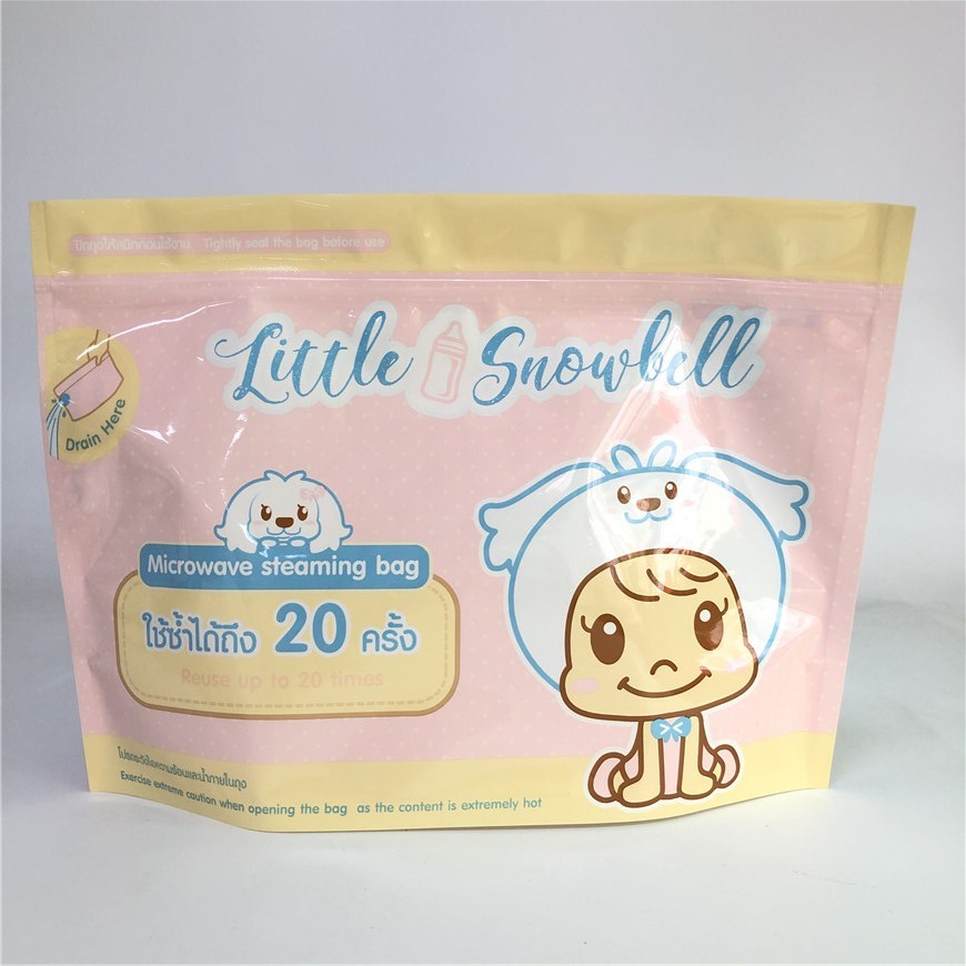 Tenez l'épaisseur biodégradable de l'impression faite sur commande 120-180 MIC de sacs de micro-onde de tirette