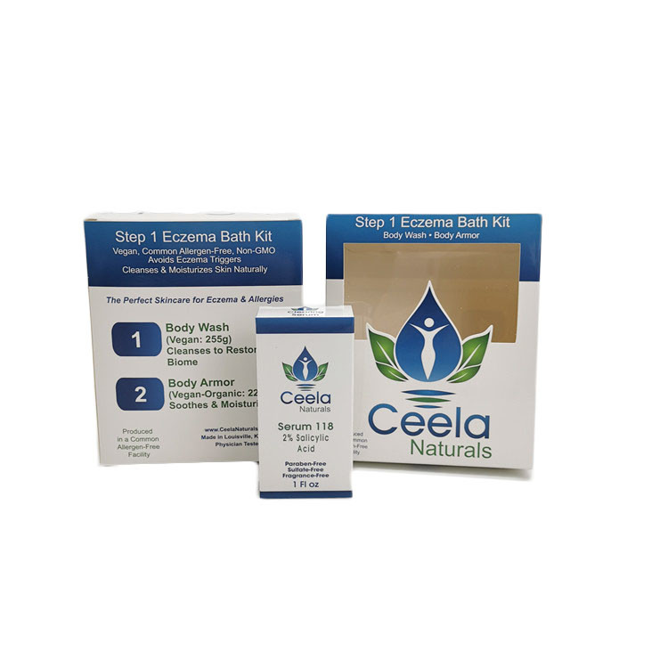 Application blanche brillante de lavage de corps de soins de la peau de vente au détail d'emballage de boîte de papier de carton