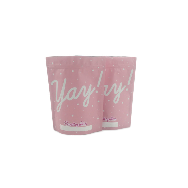 Les sachets en matière plastique rescellables empaquetant le zip-lock Shinny naturel frottent l'impression de gravure de sacs