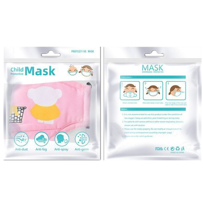 Sachets en matière plastique de masque facial empaquetant la serrure de tirette