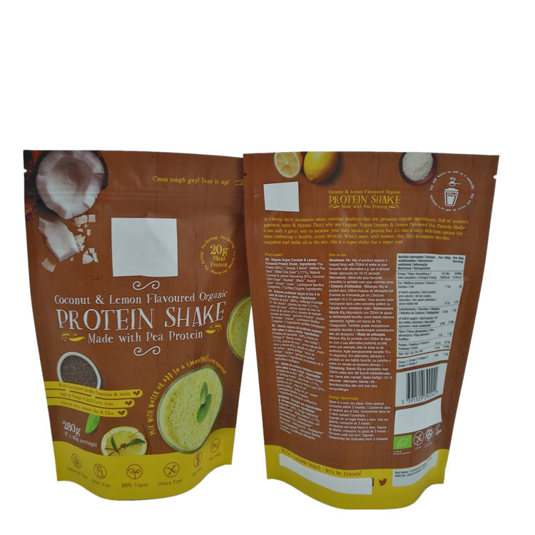 Sac de poche de tirette de papier d'aluminium pour l'emballage de poudre