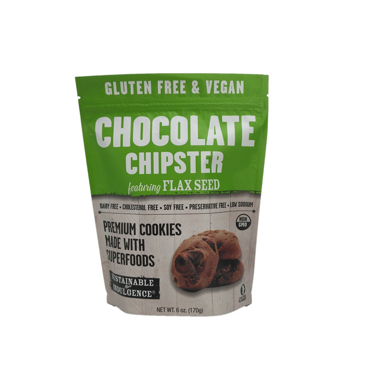 L'aluminium stratifié par zip-lock d'emballage de casse-croûte tiennent la poche