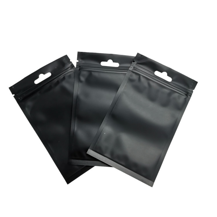 Poche cosmétique de Pacakging rayée par aluminium mat de tirette de finition