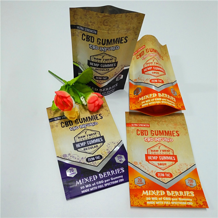 L'odeur de MOPP 3.5g 7g rendent l'impression résistante de gravure de sac de Mylar