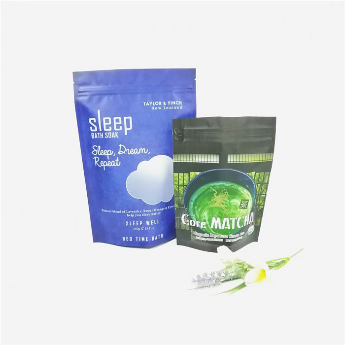 Le sel de bain du papier d'aluminium 12oz/corps faits sur commande frottent la crème empaquetant les sacs de café zip-lock de doypack