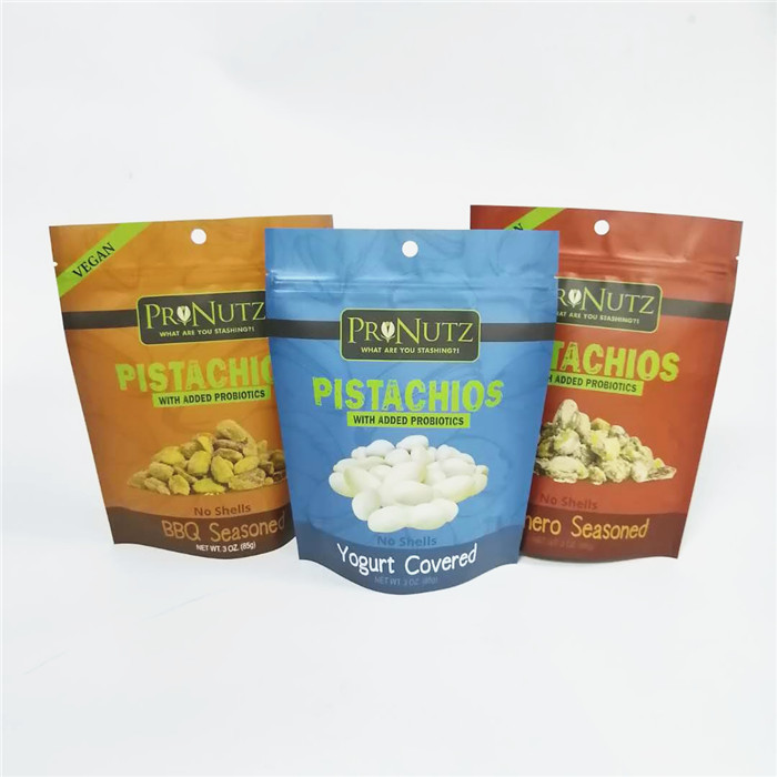 l'emballage de mylar de serrure de fermeture éclair de vide de papier d'aluminium tiennent des écrous de nourriture de poche emballant le sachet en plastique