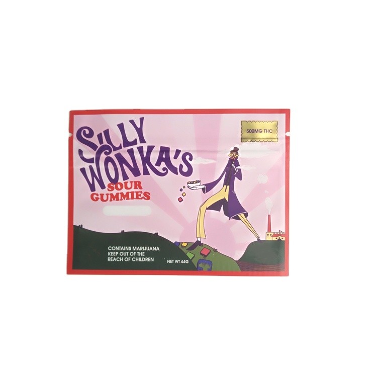 Poche latérale de joint de la cigarette 3 de Mini Sachets For Gold Printing Preroll de fournisseur de Shenzhen avec des sacs de tirette