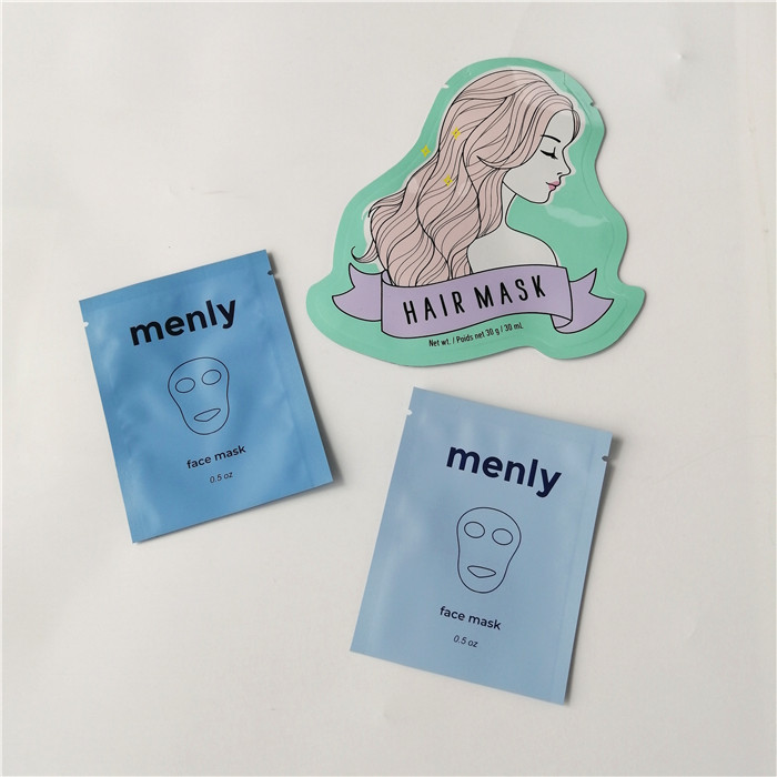 Sacs cosmétiques de brosse de soins de la peau d'emballage des sacs 3ml 5ml de crème hydratante de paquets cosmétiques métalliques de crème