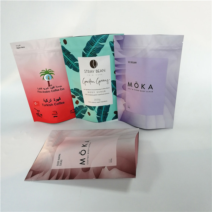 Tenez les sacs de cafè moulu de preuve de mositure d'emballage de poche d'aluminium de gousset avec la valve