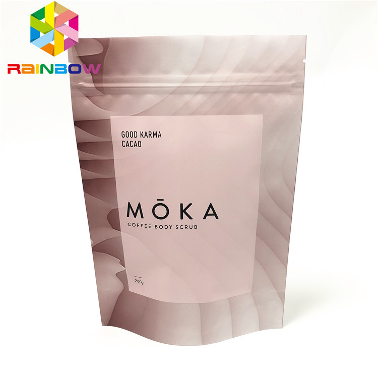 Support de stockage de nourriture vers le haut des sacs pour le sac de empaquetage adapté aux besoins du client matériel mat de emballage de nourriture