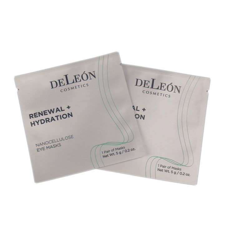 La conception de impression faite sur commande de petits sacs blancs a stratifié la poche de empaquetage cosmétique d'aluminium