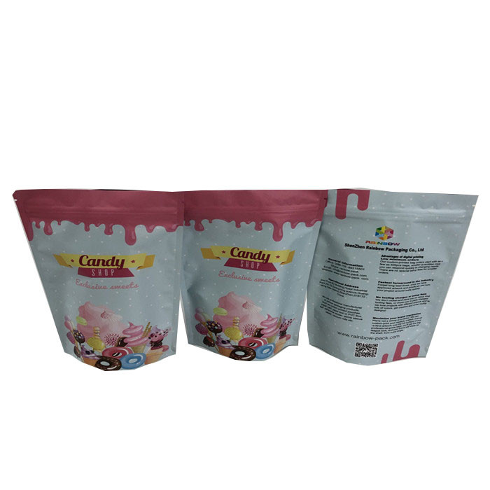 secousse Doypack de la protéine 280g 100 sacs mats de tirette de Mylar de micron