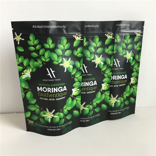 Le fournisseur de la Chine conçoivent imprimer en fonction du client les poches rescellables de support de papier d'aluminium avec la tirette pour l'emballage alimentaire