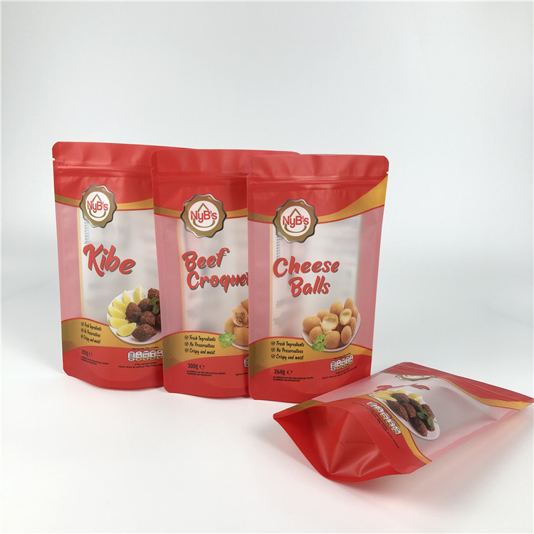 GMOPP en plastique VMPET tiennent le sac de tirette avec la fenêtre claire