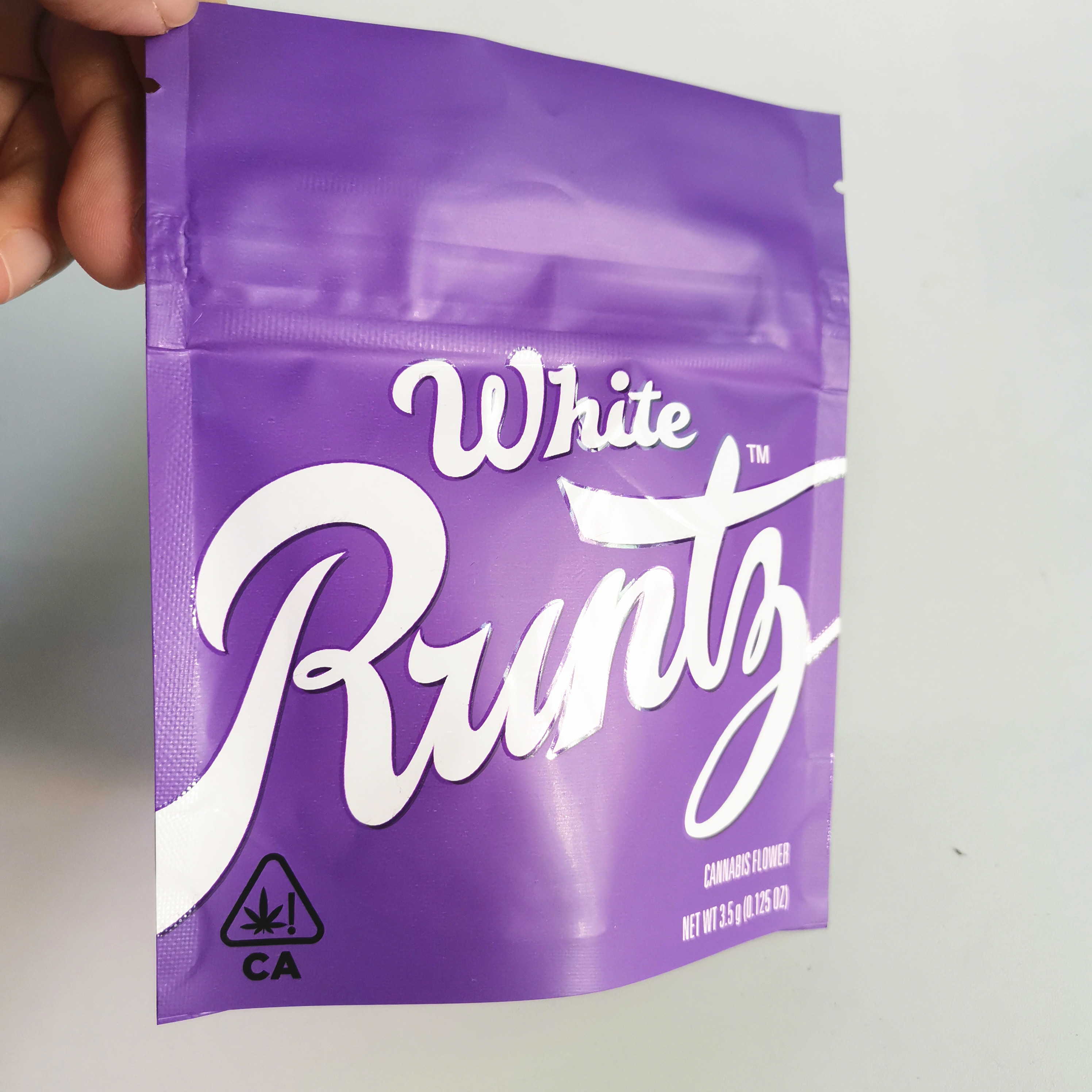 le sac de 3.5g 7g 14g 28g Runtz se tiennent vers le haut du sac zip-lock de la sucrerie CBD de biscuit de mauvaise herbe de poche