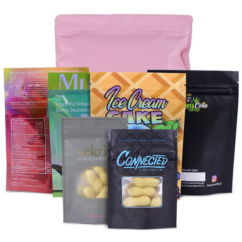 Sac de Mylar de soudure à chaud de la serrure CMYK MOPP de fermeture éclair de papier d'aluminium