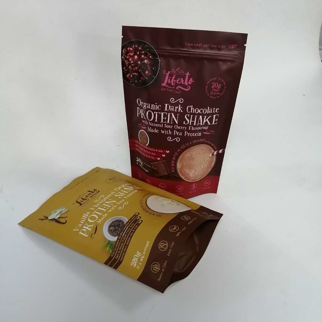 120 microns tiennent des poches de Matte Protein Powder Mylar Zip