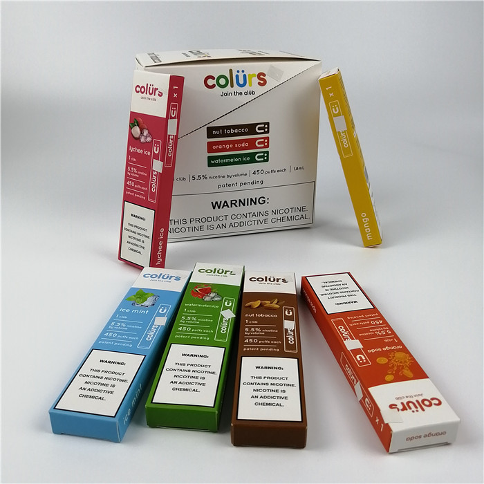 Vape parque la carte de papier d'hologramme de Cmyk boursoufle l'estampillage chaud de boîtes