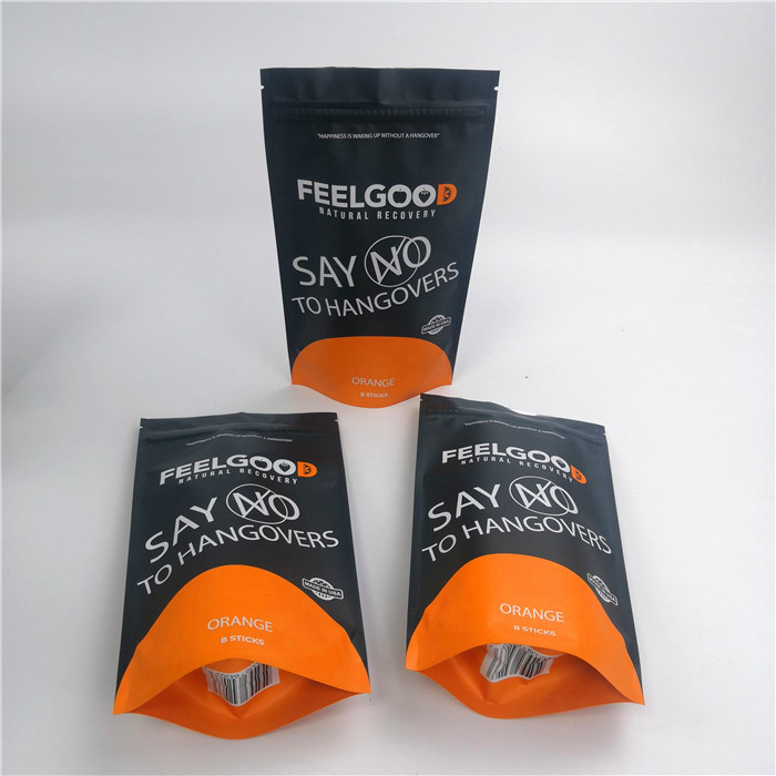 Poches debout de tirette de Mylar 120mic de casse-croûte 20*15*8cm pour la nourriture