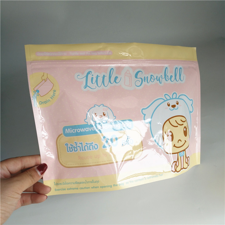 Gravure imprimant la poche stratifiée de stérilisateur de vapeur de micro-onde