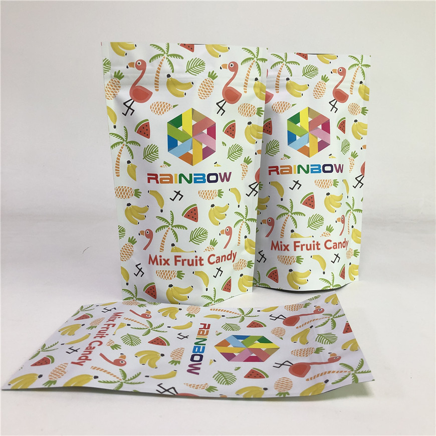 support zip-lock en plastique de GV Mylar de Runtz de l'mauvaise herbe 3.5g vers le haut de sac