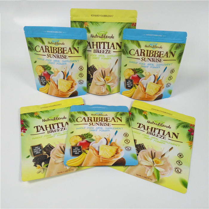 Matte Aluminum Foil Packaging Bags étanche à l'humidité a adapté des sacs aux besoins du client pour l'emballage de nourriture