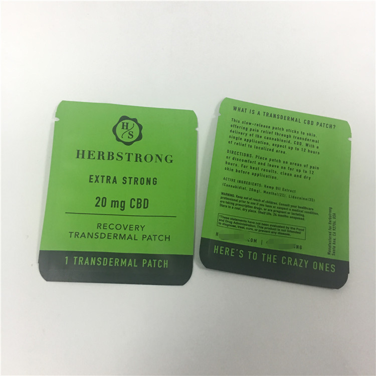 La serrure rescellable de impression faite sur commande de fermeture éclair de Mylar se tiennent vers le haut des biscuits de l'mauvaise herbe CBD de poche empaquetant des sacs