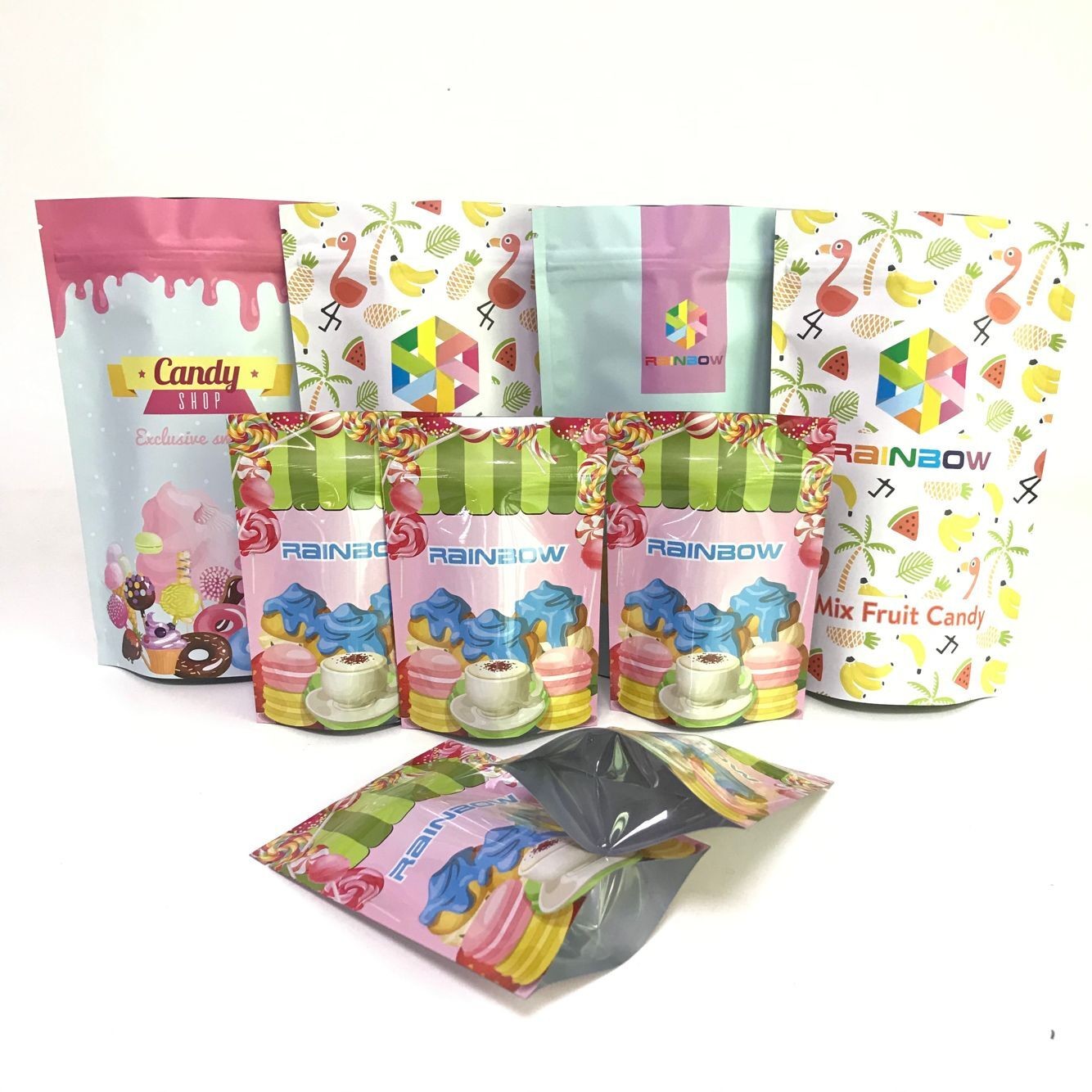 L'impression de Digital tiennent l'apparence de papier d'aluminium met en sac des sacs d'emballage de sucrerie