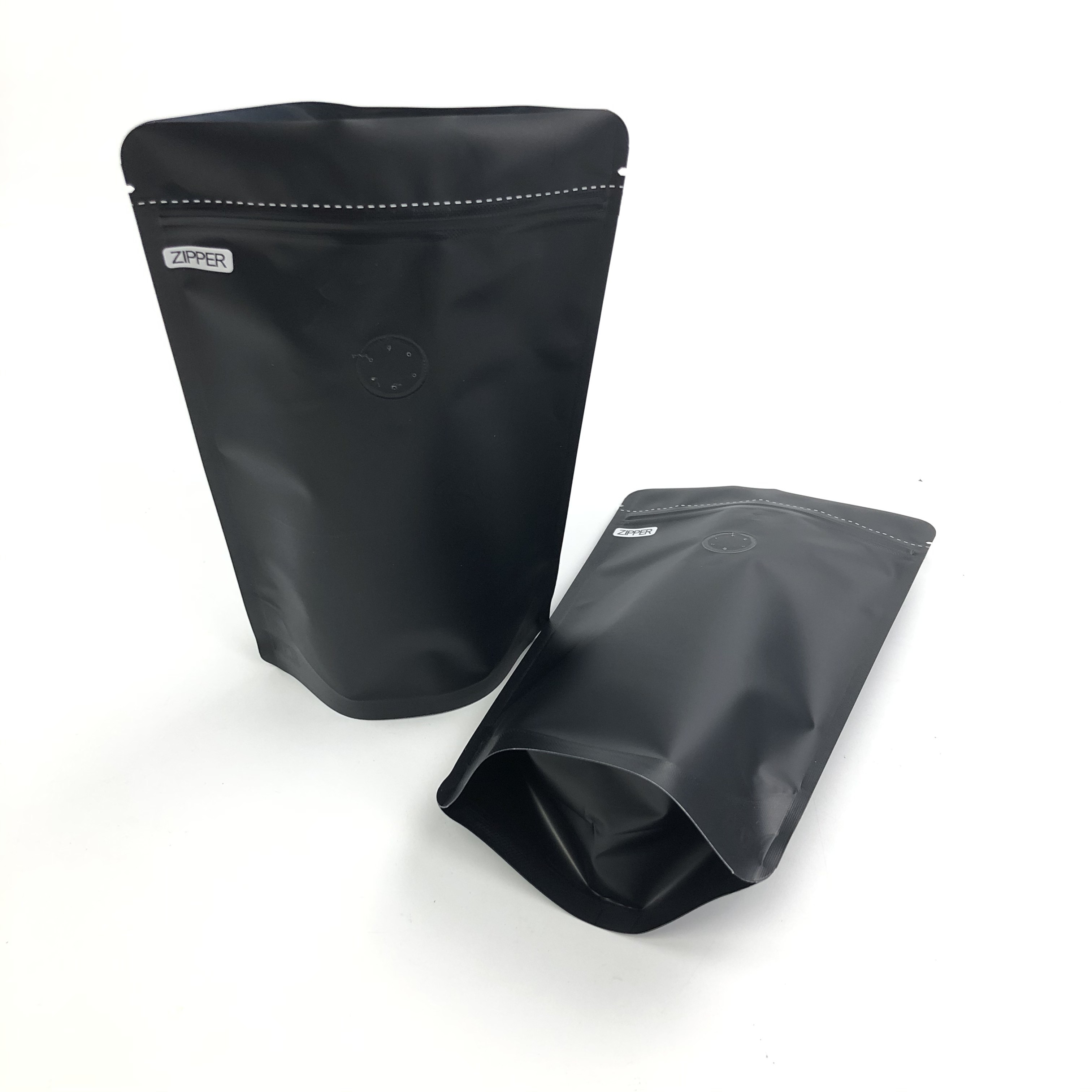 Support fait sur commande de Logo Size Resealable Aluminum Foil du noir 250G d'OEM avec les valves de dégazage pour le café Bean Packaging Pouch