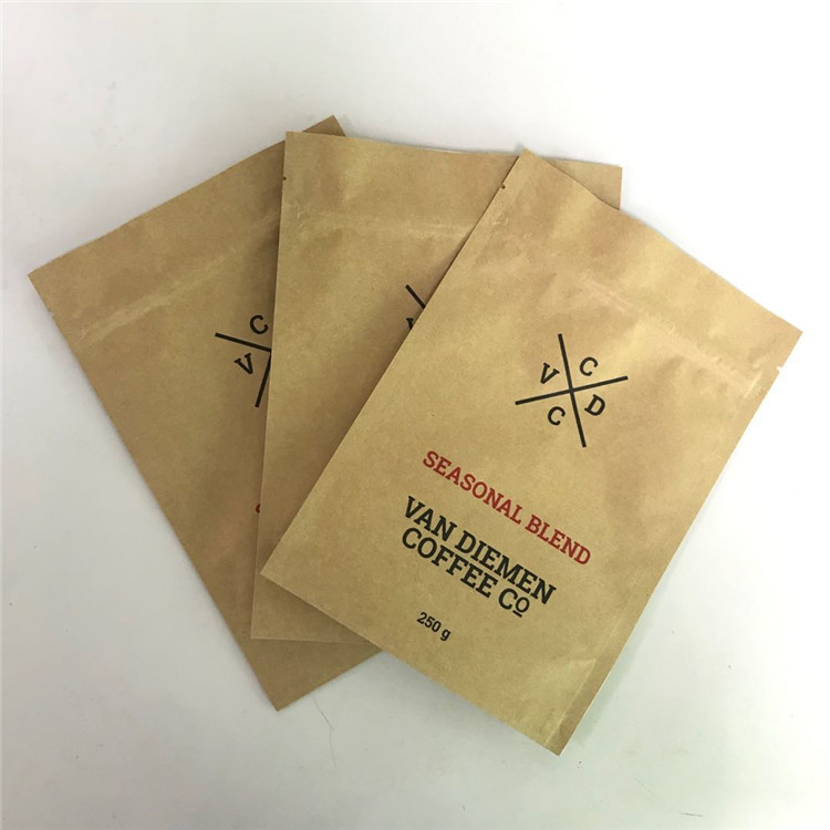 La serrure de fermeture éclair de Papier d'emballage tiennent des poches avec l'entaille et le Matte Window de larme