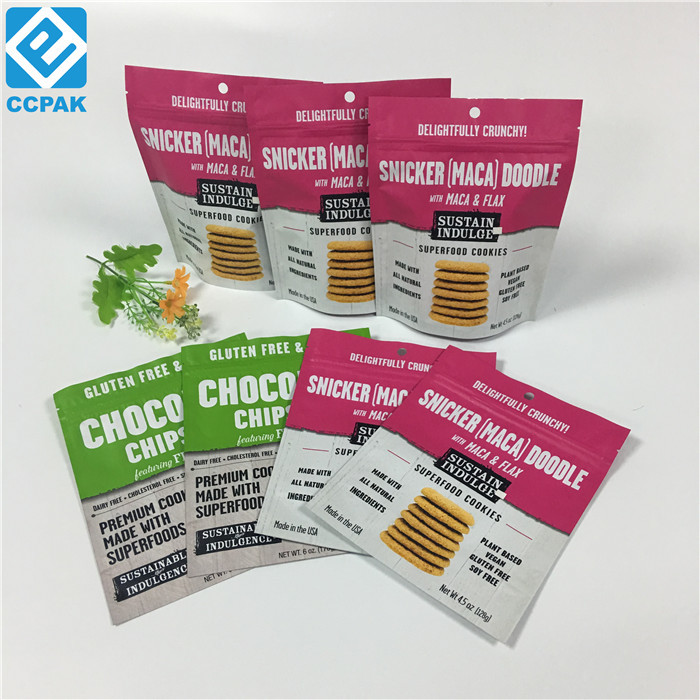 La poche rescellable de nourriture met en sac avec la serrure Pakcgaing de fermeture éclair met en sac pour le fruit sec d'écrous