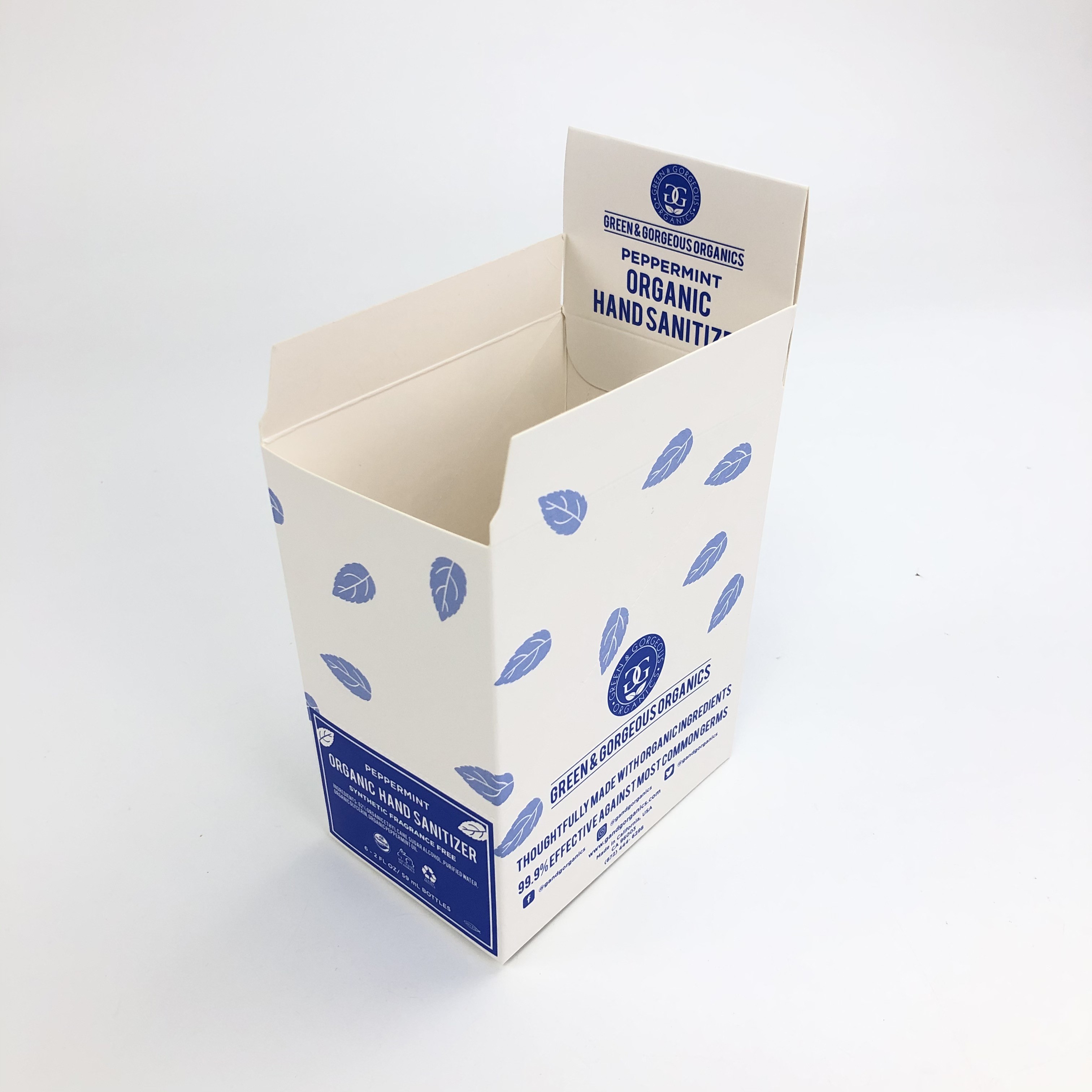 UV faits sur commande de Matt Film de relief avec le carton blanc d'épaisseur de 400g 350g pour des bouteilles de 30ml 60ml montrent l'emballage de boîte de papier