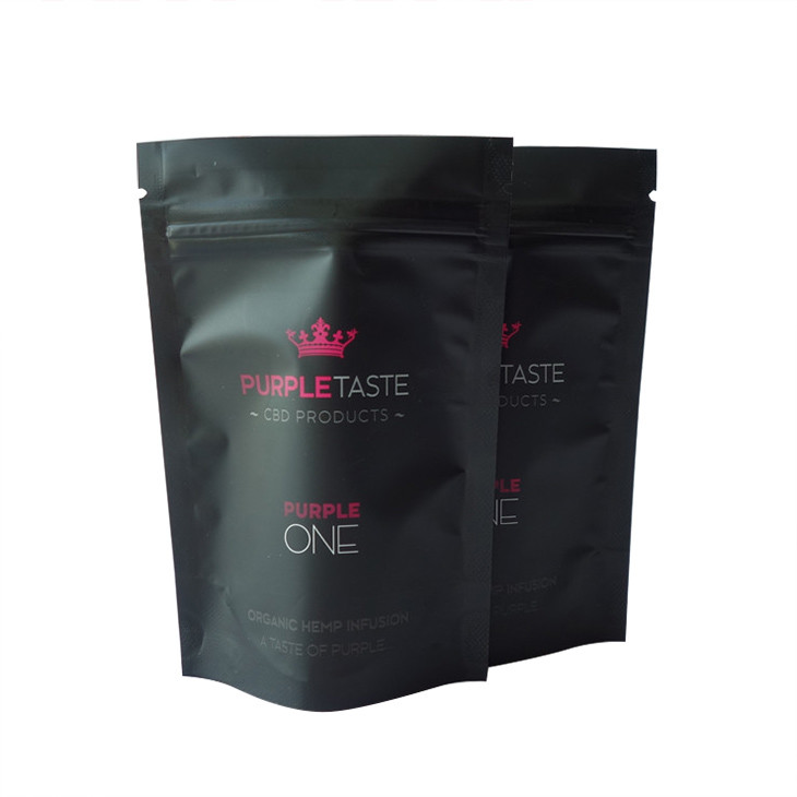 la preuve d'odeur de 14g 28g a imprimé le sac de l'aluminium CBD Mylar avec le zip-lock