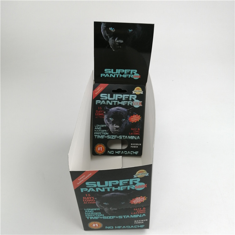 Carte lenticulaire masculine de la carte 600k 700k de boursouflure d'emballage de pilule de sexe du rhinocéros 3d de pilules d'amélioration