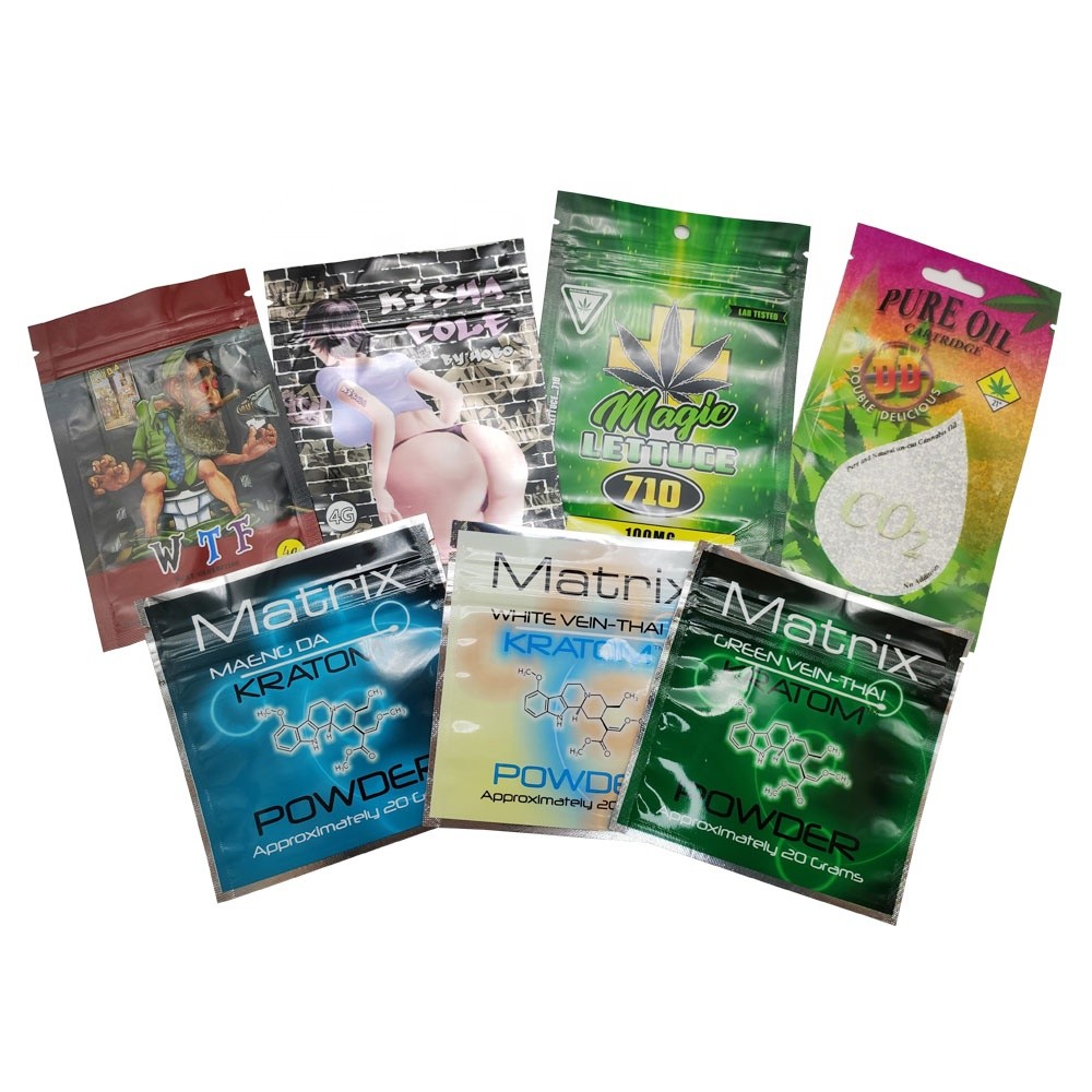 Emballage comestible de bourgeons de mauvaise herbe de preuve d'odeur de papier d'aluminium