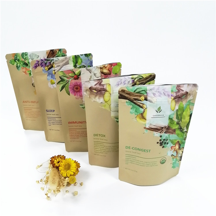 Bas Moq CMYK VMPET biodégradable tiennent la poche 100micron