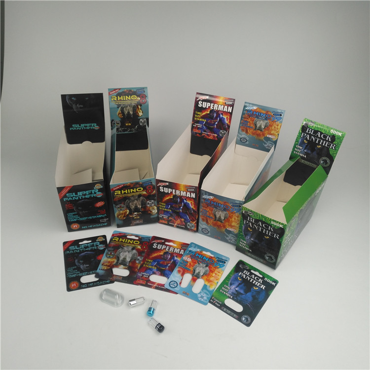 Carte de boursouflure de GV 200mic 3d pour les pilules masculines 500K 600k