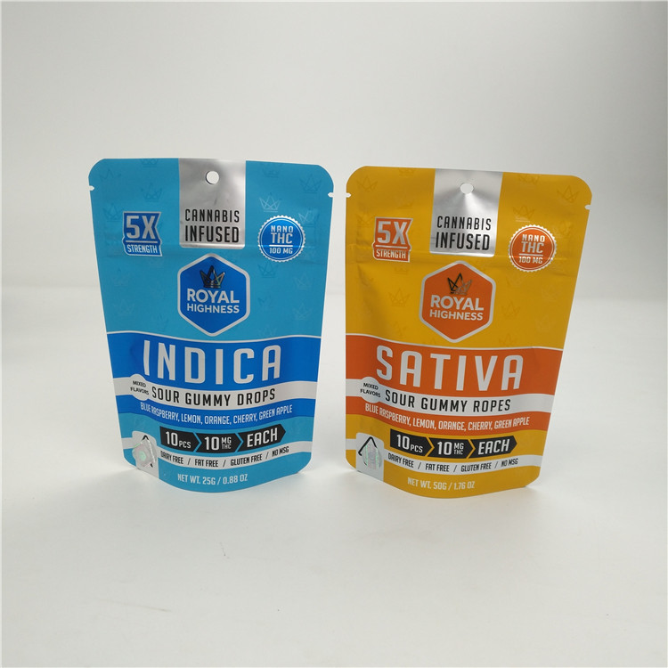 Bas sac 100micron de Mylar d'aluminium de Moq 3.5g 7g VMPET Alunminum